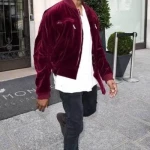 Kanye West Maroon Jacket