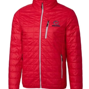 Chicago Bears Red Puffer Jacket