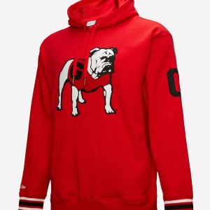 Georgia Bulldogs Mitchell & Ness Red Hoodie
