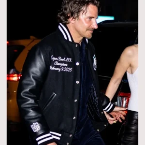 Bradley Cooper Eagles Black Varsity Jacket