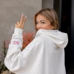 Glow House White Hoodie