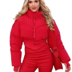 Gracie Hunt AFC Championship Crop Puffer Jacket