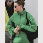 Hailey Bieber Half-Zip Anorak Jacket