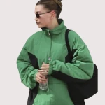 Hailey Bieber Half-Zip Anorak Jacket