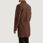 Mens Brown Leather Coat