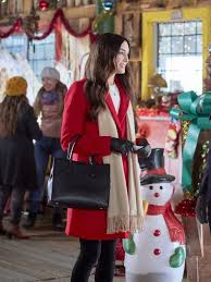 Jennifer Holloway On The 12th Date of Christmas Red Coat