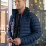 Jon Mclaren Holiday Mismatch 2024 Blue Puffer Jacket