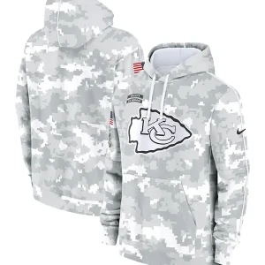 Arctic Camo Kansas City Chiefs Salute to Service Club Hoodie