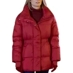 Kim Matula The Finnish Line 2024 Red Puffer Jacket