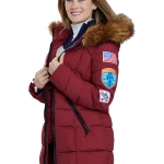 Kim Matula The Finnish Line 2024 Red Hooded Jacket