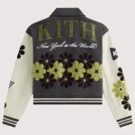 Campbell Cropped Floral Varsity Jacket