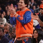 Knicks Game Timothee Chalamet Varsity Jacket