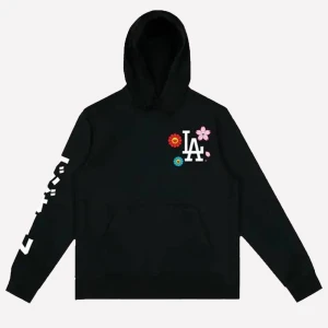 LA Dodgers Floral Black Hoodie