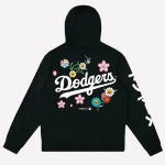 LA Dodgers Floral Black Hoodie