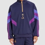 LA Galaxy Adidas 2025 Originals Half Zip Crew Sweatshirt