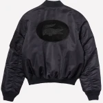 Oversized Lacoste Contrast Bomber Jacket