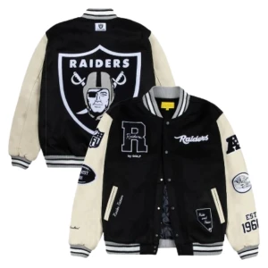 GOLF WANG Las Vegas Raiders Letterman Jacket