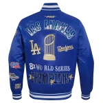 Los Angeles Dodgers 2024 World Series Champions Satin Jacket