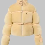 Kim Kardashian Louis Vuitton Shearling Jacket