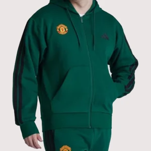Manchester United x adidas Essentials 3-Stripes Hoodie