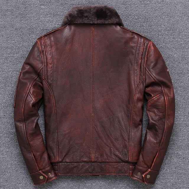 Men's Brown Cowhide Leather Jacket