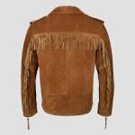 Mens Brown Suede Leather Jacket