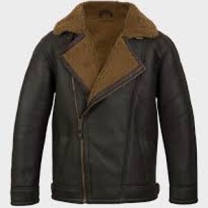 Men's Dark Brown Sheepskin Shearling Leather Jacket