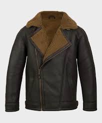 Men's Dark Brown Sheepskin Shearling Leather Jacket