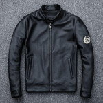 Men's Premium Black Sheep Skin Leather Jacket