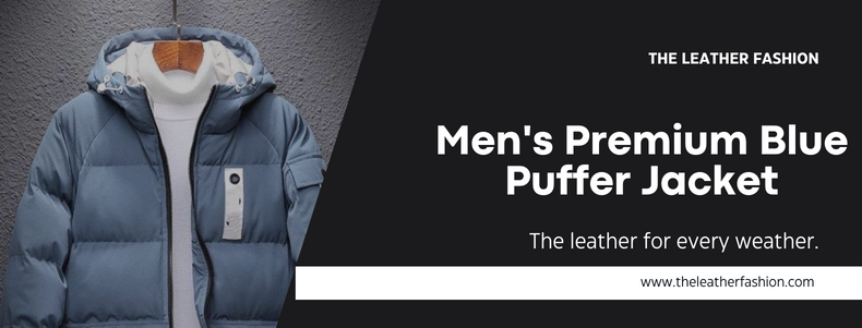 Men's Premium Blue Puffer Jacket-2
