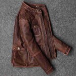 Men's Premium Brown Leather Jacket