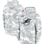 Miami Dolphins Arctic Camo Salute to Service Hoodie