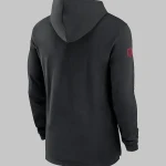 Atlanta Falcons Black Sideline Performance Hoodie