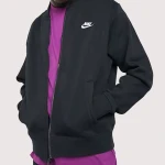 Nike Club Black Bomber Jacket