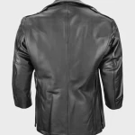 NYPD Cowhide Leather Long Jacket