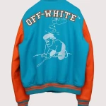OFF-WHITE Leather Varsity Jacket