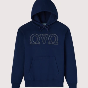 OVO Omega Contrast Stitch Blue Hoodie