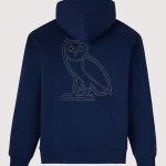 OVO Omega Contrast Stitch Blue Hoodie