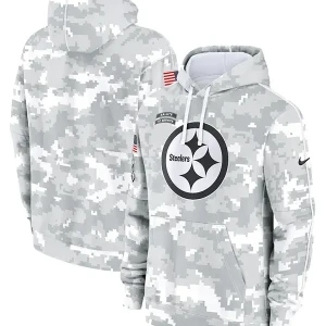 Pittsburgh Steelers Arctic Camo Salute to Service Hoodie