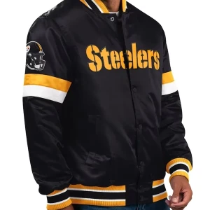 Pittsburgh Steelers Starter Satin Varsity Jacket