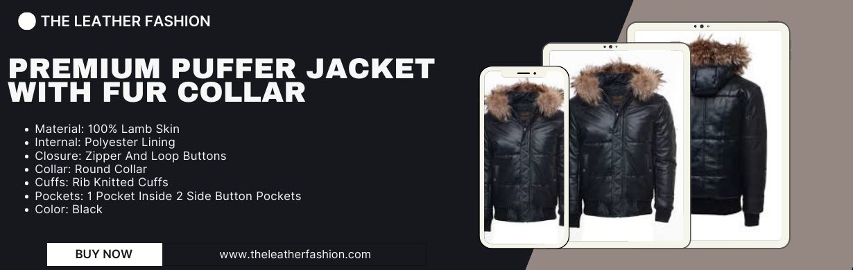 Premium Puffer Jacket With Fur Collar 3