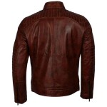 Men’s Italian Style Biker Brown Jacket