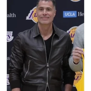 Rob Pelinka Leather Jacket