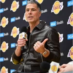 Rob Pelinka Leather Jacket