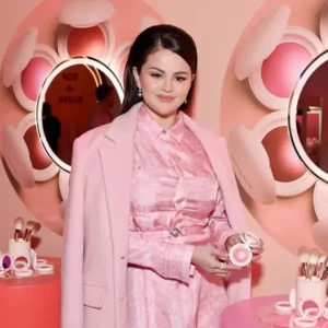 Selena Gomez Rare Beauty Pink Coat