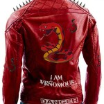 I Am Venomous Last Bite Snake Danger Studded Jacket
