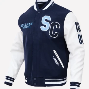 Spelman College Jaguars Full-Zip Varsity Jacket