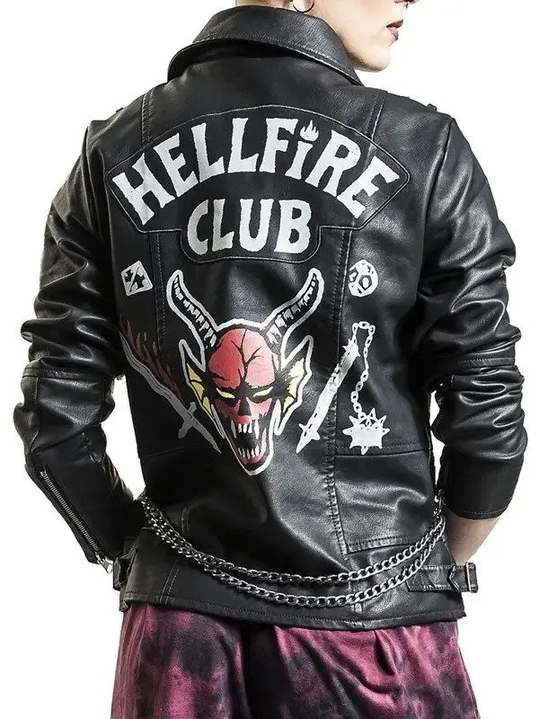 Stranger Things 4 Hellfire Club Biker Jacket