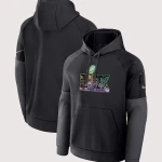 Super Bowl LIX Black Fitness Performance Hoodie
