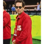 Super Bowl LIX Paul Rudd Red Jacket